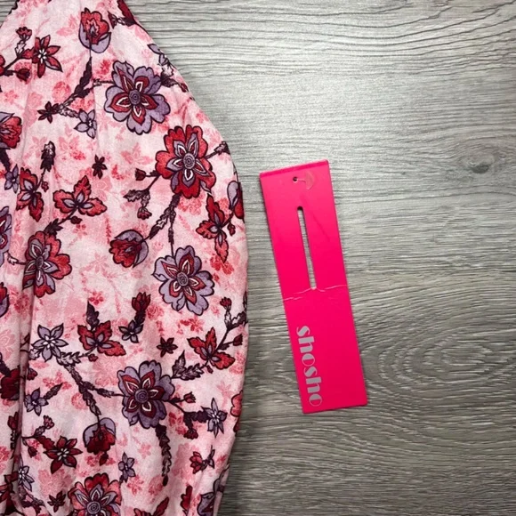 ShoSho Long / Maxi Dress - Floral Pattern (Pink / Purple) - Size Small - Picture 12 of 12